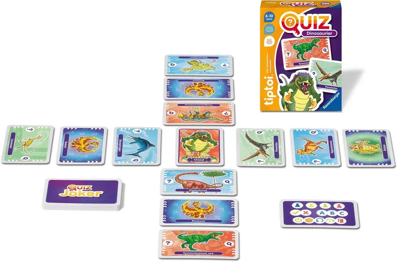 Spiel tiptoi® Quiz Dinosaurier, Kinderspiel, Made in Europe von Ravensburger in Mehrfarbig – Produktfoto 2 von 3