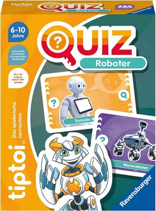 Spiel tiptoi® Quiz Roboter, Kinderspiel, Made in Europe von Ravensburger in Mehrfarbig – Produktfoto 1 von 3