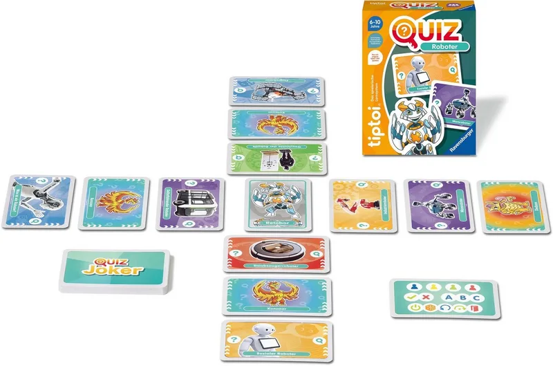 Spiel tiptoi® Quiz Roboter, Kinderspiel, Made in Europe von Ravensburger in Mehrfarbig – Produktfoto 2 von 3