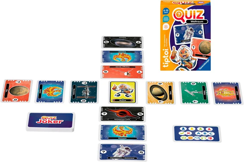 Spiel tiptoi® Quiz Weltraum, Reisespiel, Made in Europe von Ravensburger in Mehrfarbig – Produktfoto 2 von 3