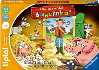 Spiel tiptoi® Rätselspaß auf dem Bauernhof, Made in Europe von Ravensburger in Mehrfarbig – Produktfoto 3 von 3