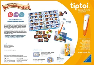 Spiel tiptoi® Schatzsuche in der Buchstaben-Burg, Made in Europe von Ravensburger in Mehrfarbig – Produktfoto 4 von 4