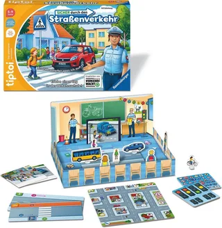 Spiel tiptoi® Sicher durch den Straßenverkehr, Kinderspiel, Made in Europe von Ravensburger in Mehrfarbig – Produktfoto 2 von 2