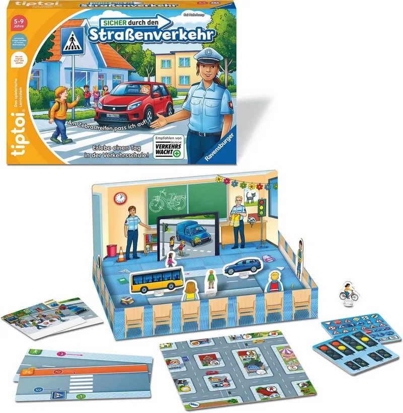 Spiel tiptoi® Sicher durch den Straßenverkehr, Kinderspiel, Made in Europe von Ravensburger in Mehrfarbig – Produktfoto 2 von 2
