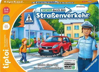 Spiel tiptoi® Sicher durch den Straßenverkehr, Kinderspiel, Made in Europe von Ravensburger in Mehrfarbig – Produktfoto 1 von 2