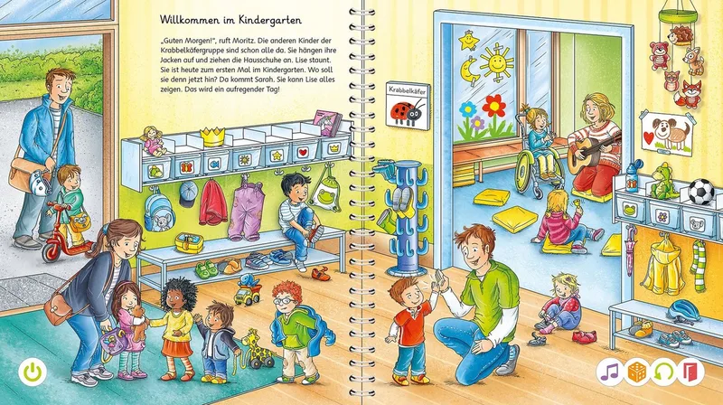 Spiel tiptoi® Starter-Set: Stift und Wörter-Bilderbuch Kindergarten, Made in Europe von Ravensburger in Mehrfarbig – Produktfoto 5 von 5