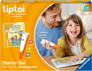Spiel tiptoi® Starter-Set: Stift und Wörter-Bilderbuch Kindergarten, Made in Europe von Ravensburger in Mehrfarbig – Produktfoto 1 von 5