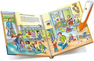 Spiel tiptoi® Starter-Set: Stift und Wörter-Bilderbuch Kindergarten, Made in Europe von Ravensburger in Mehrfarbig – Produktfoto 3 von 5