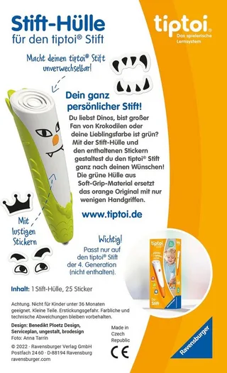 Spiel tiptoi® Stift-Hülle zum Wechseln in Made in Europe van Ravensburger in Groen – productfoto 3 van 5