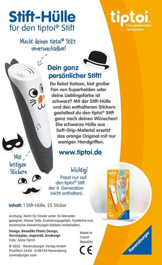 Spiel tiptoi® Stift-Hülle zum Wechseln in Made in Europe von Ravensburger in Schwarz – Produktfoto 3 von 5