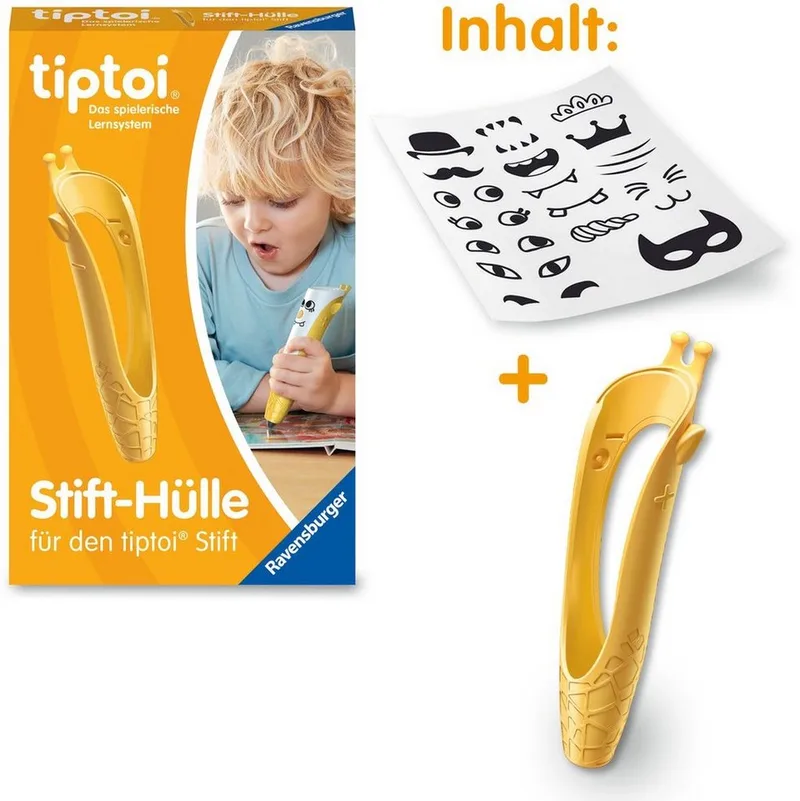 Spiel tiptoi® Stift-Hülle zum Wechseln, Made in Europe fra Ravensburger i Gul – produktbillede 4 af 4