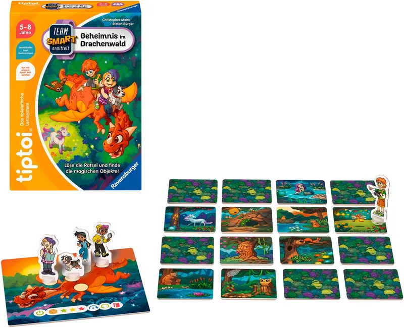 Spiel tiptoi® Team SMART ermittelt – Geheimnis im Drachenwald, Kinderspiel, Made in Europe von Ravensburger in Mehrfarbig – Produktfoto 2 von 2