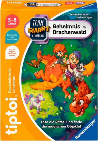 Spiel tiptoi® Team SMART ermittelt – Geheimnis im Drachenwald, Kinderspiel, Made in Europe von Ravensburger in Mehrfarbig – Produktfoto 1 von 2