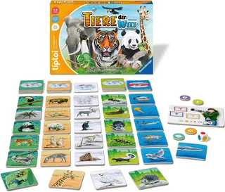 Spiel tiptoi® Tiere der Welt, Made in Europe de Ravensburger en Multicolore – photo du produit 2 sur 2