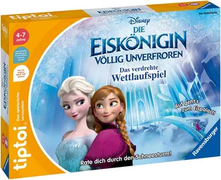 Spiel tiptoi® Völlig unverfroren - Das verdrehte Wettlaufspiel, Disney Die Eiskönigin de Ravensburger en Multicolore – photo du produit 2 sur 4