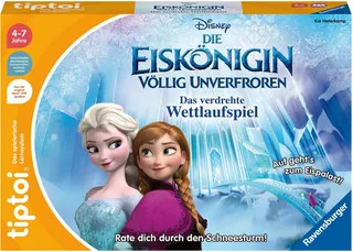 Spiel tiptoi® Völlig unverfroren - Das verdrehte Wettlaufspiel, Disney Die Eiskönigin de Ravensburger en Multicolore – photo du produit 3 sur 4