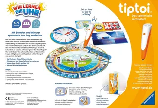 Spiel tiptoi® Wir lernen die Uhr, Made in Europe von Ravensburger in Mehrfarbig – Produktfoto 4 von 4