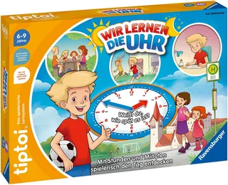 Spiel tiptoi® Wir lernen die Uhr, Made in Europe von Ravensburger in Mehrfarbig – Produktfoto 2 von 4