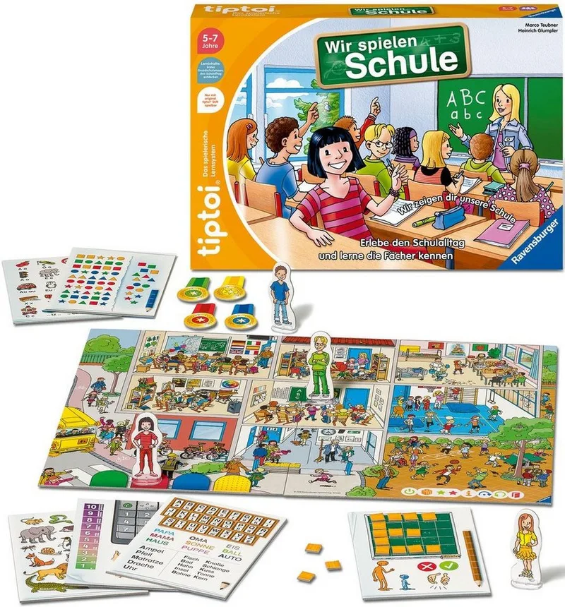 Spiel tiptoi® Wir spielen Schule, Made in Europe von Ravensburger in Mehrfarbig – Produktfoto 1 von 4