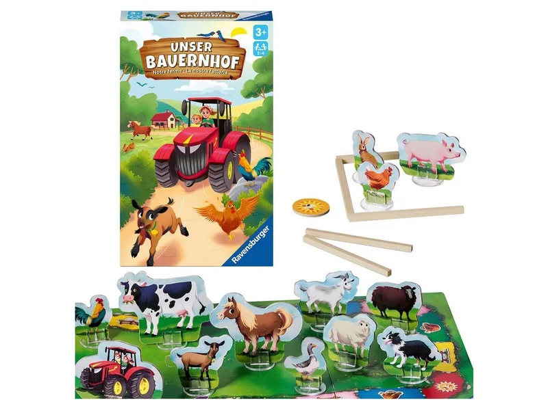 Spiel Unser Bauernhof, Made in Europe van Ravensburger in Meerkleurig – productfoto 2 van 4