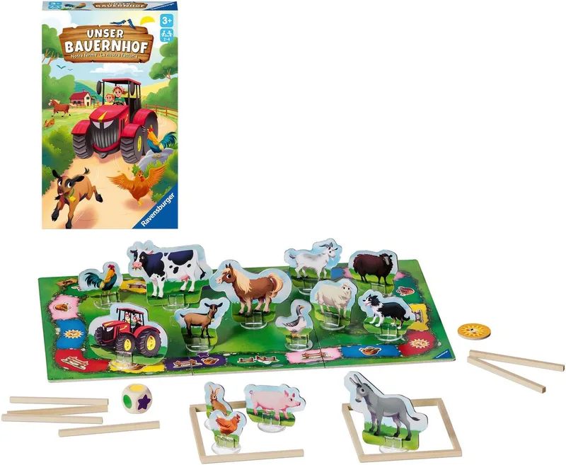 Spiel Unser Bauernhof, Made in Europe van Ravensburger in Meerkleurig – productfoto 3 van 4