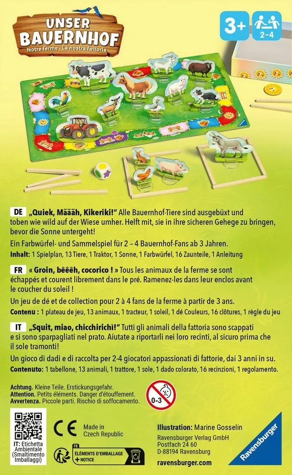 Spiel Unser Bauernhof, Made in Europe van Ravensburger in Meerkleurig – productfoto 4 van 4