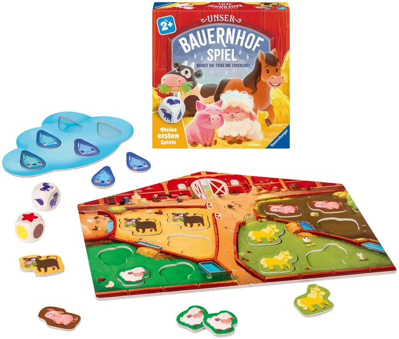 Spiel Unser Bauernhofspiel, Kinderspiel, Made in Europe von Ravensburger in Mehrfarbig – Produktfoto 2 von 3