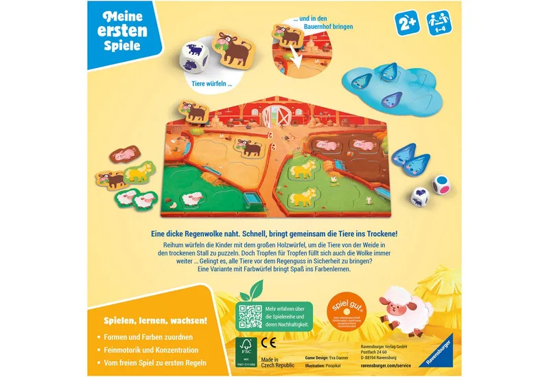 Spiel Unser Bauernhofspiel, Kinderspiel, Made in Europe von Ravensburger in Mehrfarbig – Produktfoto 3 von 3