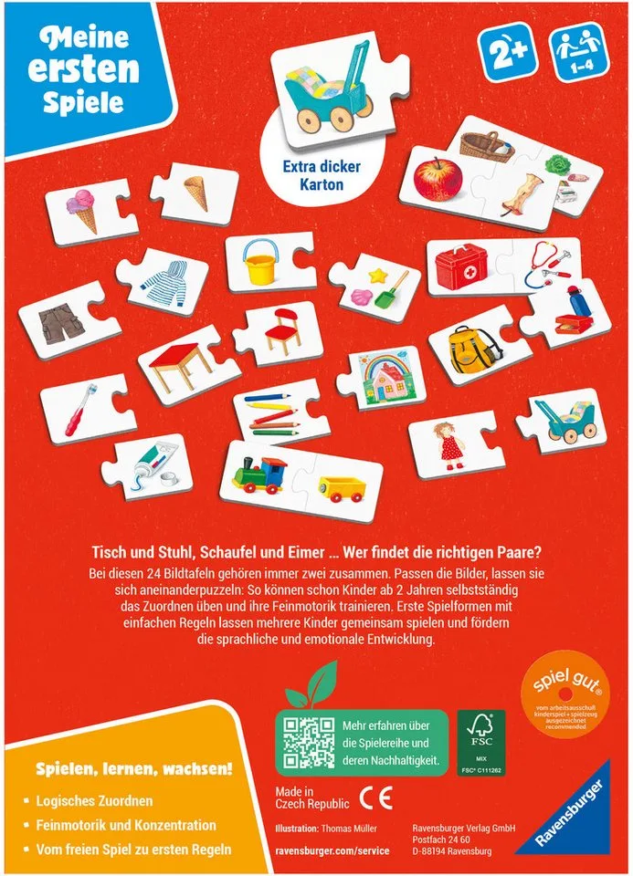Spiel Was passt zusammen?, Kinderspiel, Made in Europe från Ravensburger i Flerfärgad – produktbild 3 av 3
