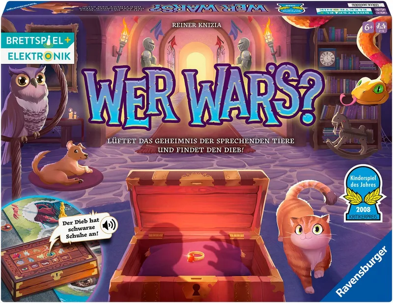 Spiel Wer war's?, Kinderspiel, mit Elektronik, Made in Europe van Ravensburger in Meerkleurig – productfoto 1 van 5