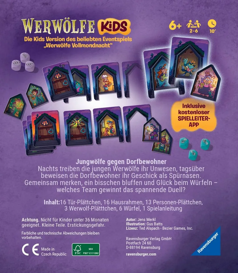 Spiel Werwölfe - Nacht der Jungwölfe, Made in Europe von Ravensburger in Mehrfarbig – Produktfoto 5 von 5