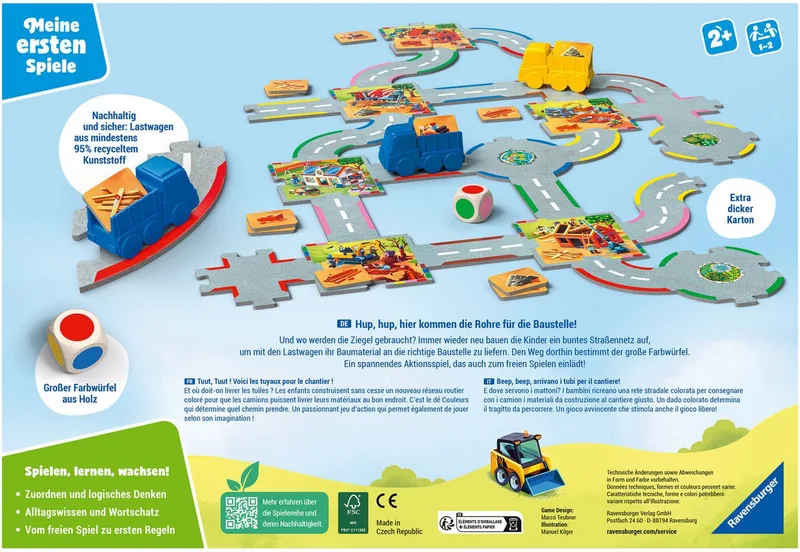 Spiel Wir spielen Baustelle, Kinderspiel, Made in Europe från Ravensburger i Flerfärgad – produktbild 3 av 3
