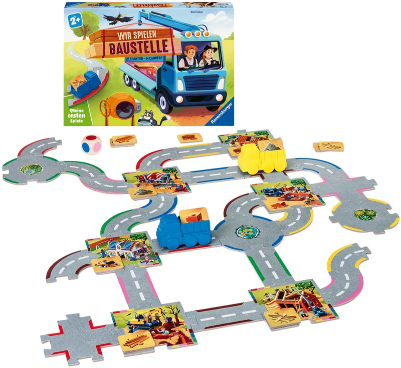 Spiel Wir spielen Baustelle, Kinderspiel, Made in Europe från Ravensburger i Flerfärgad – produktbild 2 av 3