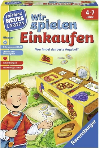 Spiel Wir spielen Einkaufen, Made in Europe fra Ravensburger i Flerfarvet – produktbillede 1 af 5
