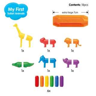 Spiel SmartMax My First Safari Animals de SmartGames en Multicolore – photo du produit 4 sur 6