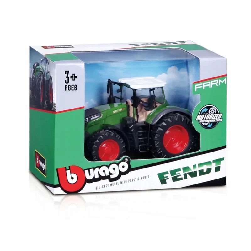 Fendt 1050 Vario Green Traktor Metaal - 10cm från Bburago i Grön – produktbild