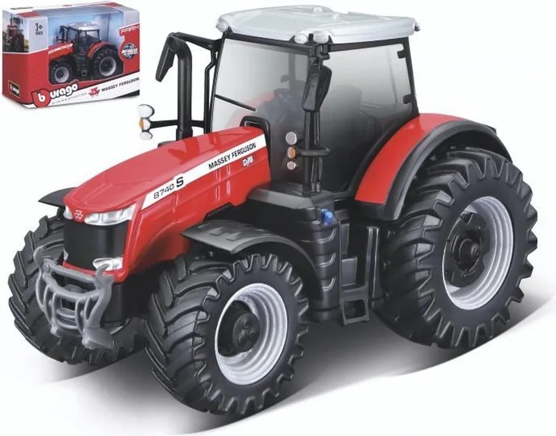 Massey Ferguson 8740S modelauto schaalmodel 10 CM by Bburago in Red – product photo