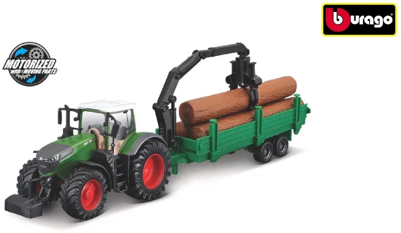 tractor speelgoed Fendt 1050 Vario bosbouwaanhanger frictie 10cm. by Bburago in Multicolour – product photo