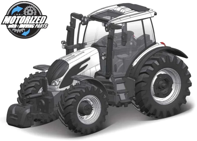 Valtra N174 - Modelauto - Schaal 10 CM by Bburago in White, Black – product photo