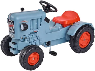 Trettraktor Eicher Diesel ED 16, BxTxH: 46x54x88 cm von BIG in Blau, Rot – Produktfoto 1 von 5