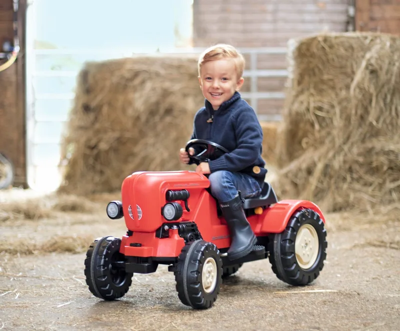 Trettraktor Porsche Diesel-Junior, BxTxH: 46x54x88 cm från BIG i Röd, Svart – produktbild 2 av 4
