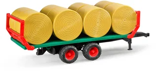 Ballentransportanhänger mit 8 Rundballen – 02220 · 1:16 von Bruder – Produktfoto 1 von 2