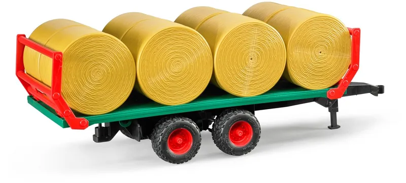 Ballentransportanhänger mit 8 Rundballen – 02220 · 1:16 von Bruder – Produktfoto 1 von 2