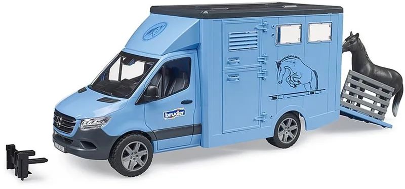 MB Sprinter Tiertransporter mit 1 Pferd – 02674 · 1:16 von Bruder – Produktfoto 1 von 5