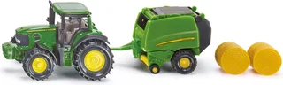 John Deere Traktor mit Ballenpresse – 1665 von Siku – Produktfoto 1 von 5