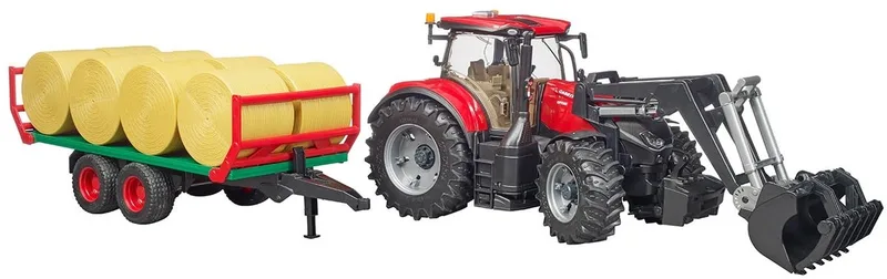 Case IH Optum 300CVX et remorque de transport ball – 03198 · 1:16 de Bruder – photo du produit