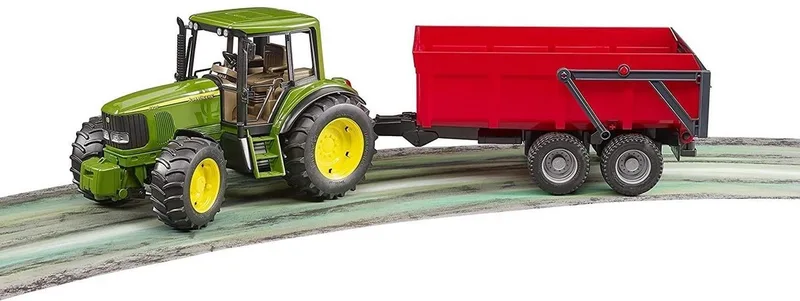 John Deere 6920 mit Wannenkippanhänger – 02057 · 1:16 von Bruder – Produktfoto
