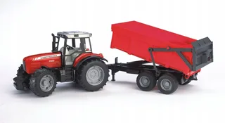 Massey Ferguson 7480 mit Wannenkippanhänger – 02045 · 1:16 von Bruder – Produktfoto 1 von 2