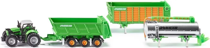 DEUTZ-FAHR avec kit de remorques Joskin – 1848 de Siku – photo du produit