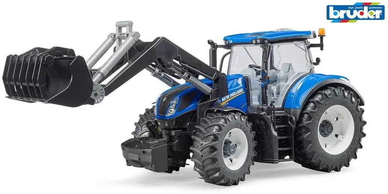 New Holland T7.315 with slip-on front loader – 03121 · 1:16 fra Bruder – produktbillede 1 af 4